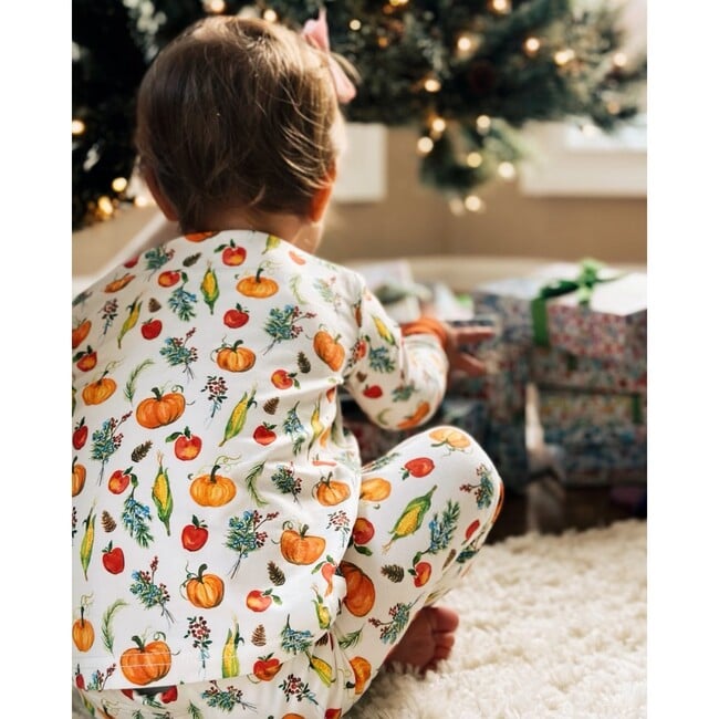 Two-Piece Long Sleeve Toddler Pajamas, Fall Harvest Pumpkins - Pajamas - 4