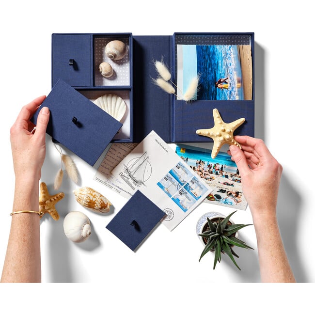 Story Box, Blue with Color Interior - Keepsakes & Mementos - 3