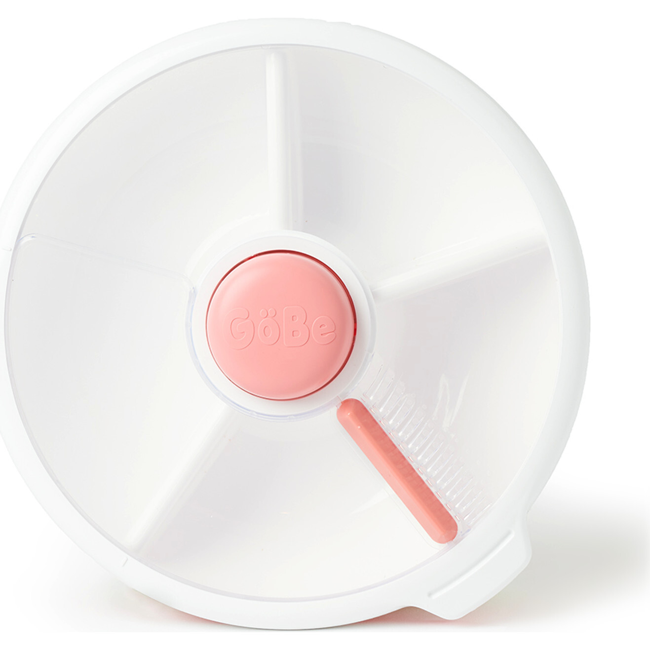 Gobe Snack Spinner 2-Pack- Coral/Grey