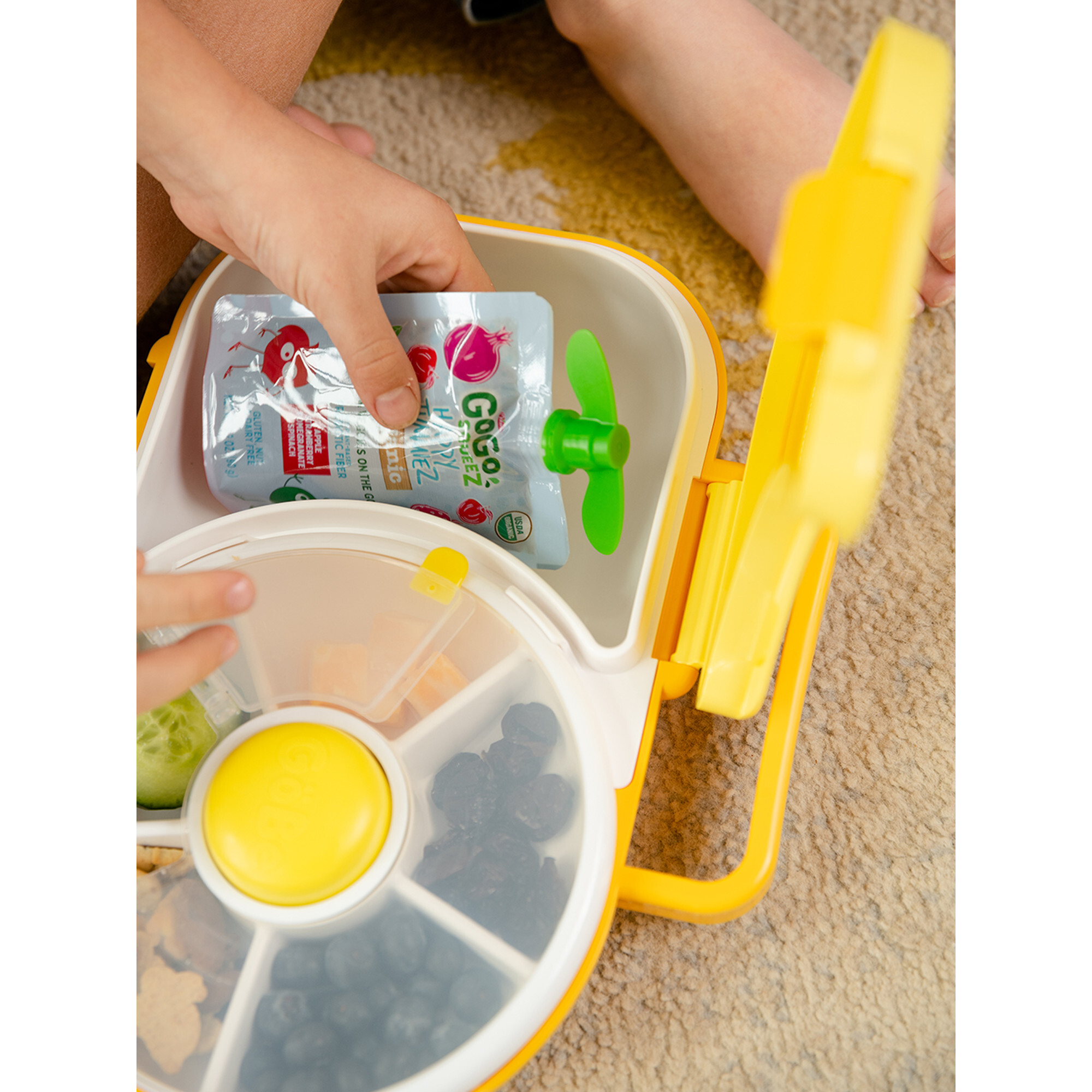  GoBe Kids Lunchbox with Detachable Snack Spinner