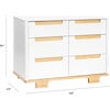 Yuzu 6-Drawer Dresser, White And Natural - Changing Tables - 7