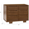 Yuzu 6-Drawer Dresser, Natural Walnut - Changing Tables - 7