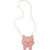 Sherpa Embroidered Cat Face Cross-Body Bag, Rosette Pink - Bags - 1 - thumbnail