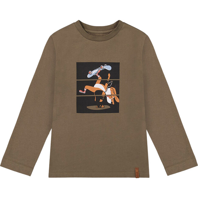 Skateboard Print Jersey T-Shirt, Grape Leaf