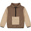 Sherpa Half-Zip Pullover, Caramel - Sweaters - 1 - thumbnail