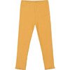 Rib Leggings, Yellow - Leggings - 1 - thumbnail