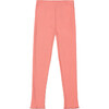 Rib Leggings, Salmon Pink - Leggings - 1 - thumbnail