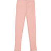 Rib Leggings, Powder Pink - Leggings - 1 - thumbnail