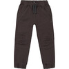 Stretch Twill Jogger Pants, Ebony Grey - Pants - 1 - thumbnail