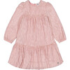 Pleated Lame Fabric Loose Dress, Sparkling Rose - Dresses - 1 - thumbnail