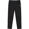 Knee Patch Fleece Treggings, Black - Leggings - 1 - thumbnail