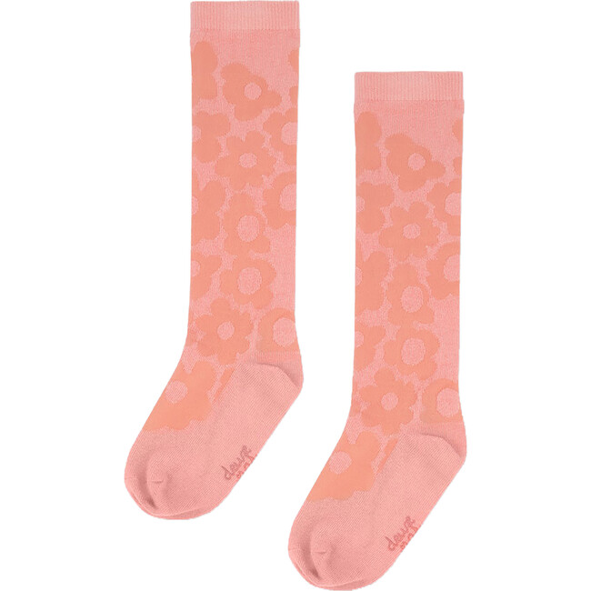 Jacquard Socks, Misty Pink