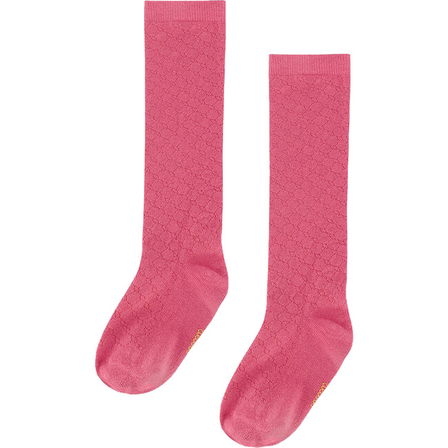 Jacquard Socks, Pink