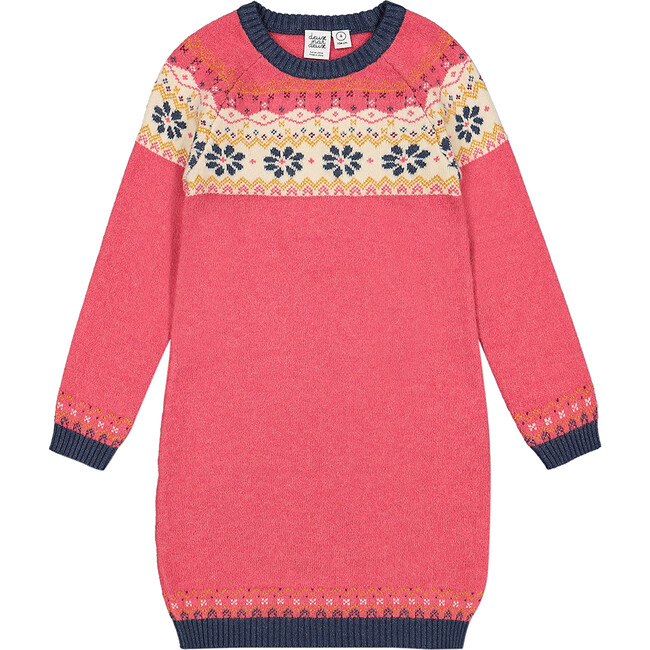 Icelandic Knit Dress, Pink