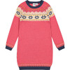 Icelandic Knit Dress, Pink - Dresses - 1 - thumbnail