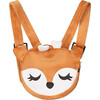 Embroidered Deer Face Velvet Backpack, Brown - Bags - 1 - thumbnail