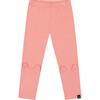 Cat Ears Applique Leggings, Rosette Pink - Leggings - 1 - thumbnail