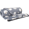 Bear Print Plush Baby Blanket, Blue - Blankets - 1 - thumbnail