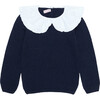 Rafaela Merino Jumper, Navy - Sweatshirts - 1 - thumbnail
