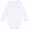 Laya Long Sleeve Baby Body Vest, White - Vests - 2