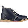 Leather Kids Desert Boots, Navy - Boots - 3