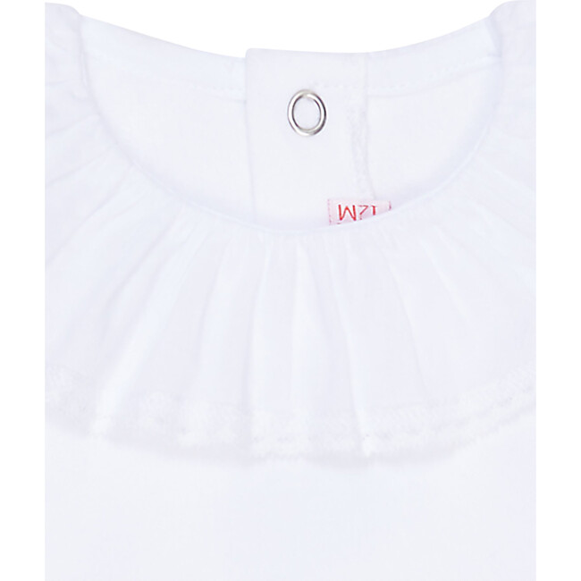 Laya Long Sleeve Baby Body Vest, White - Vests - 3