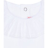 Laya Long Sleeve Baby Body Vest, White - Vests - 3