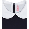 Marta Girl Long Sleeve Dress, Navy - Dresses - 3