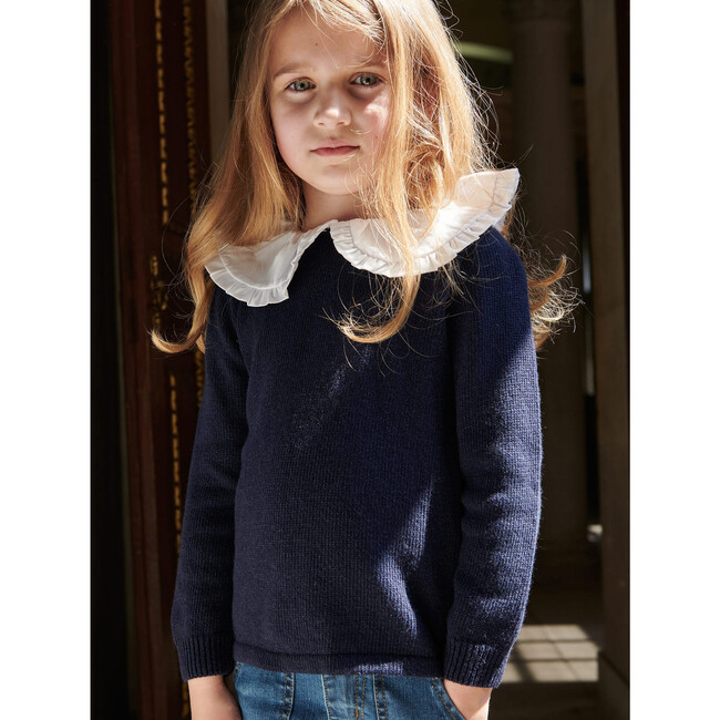 Rafaela Merino Jumper, Navy - Sweatshirts - 4