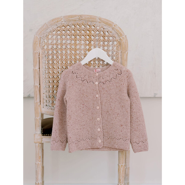 Ivana Merino Cardigan, Pink - Cardigans - 4