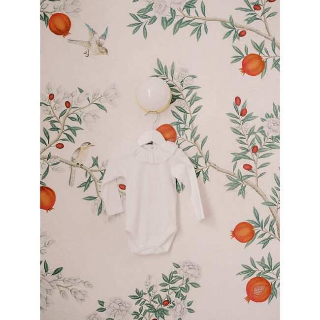 Laya Long Sleeve Baby Body Vest, White - Vests - 4