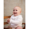 Laya Long Sleeve Baby Body Vest, White - Vests - 5