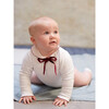 Lirio Long Sleeve Baby Body Vest, Burgundy - Vests - 5