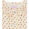 Ella Long Sleeve Baby Girl Shirt, Ivory Floral - Shirts - 3