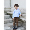 Leather Kids Desert Boots, Navy - Boots - 6