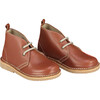 Leather Kids Desert Boots, Dark Tan - Boots - 1 - thumbnail