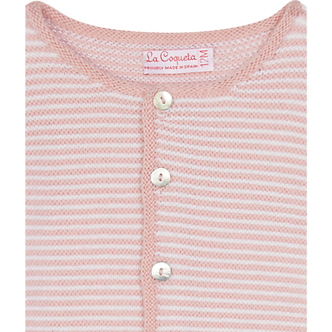 Pinto Merino Baby Girl Set, Pink Stripe - Mixed Apparel Set - 3