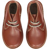 Leather Kids Desert Boots, Dark Tan - Boots - 2 - thumbnail