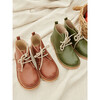 Leather Kids Desert Boots, Dark Tan - Boots - 6 - thumbnail