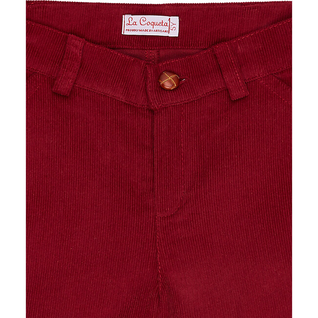 Vicente Boy Shorts, Burgundy - Shorts - 3
