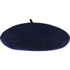 Kids Wool Beret, Navy - Hats - 1 - thumbnail