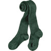 Ribbed Kids Tights, Fern - Pants - 1 - thumbnail