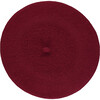 Kids Wool Beret, Burgundy - Hats - 2