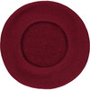Kids Wool Beret, Burgundy - Hats - 3