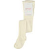 Ribbed Kids Tights, Off White - Pants - 2