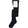 Ribbed Kids Tights, Navy Blue - Pants - 2