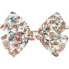 Large Bow Girl Clip, Terracotta Floral - Hair Accessories - 1 - thumbnail