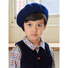 Kids Wool Beret, Navy - Hats - 4 - thumbnail