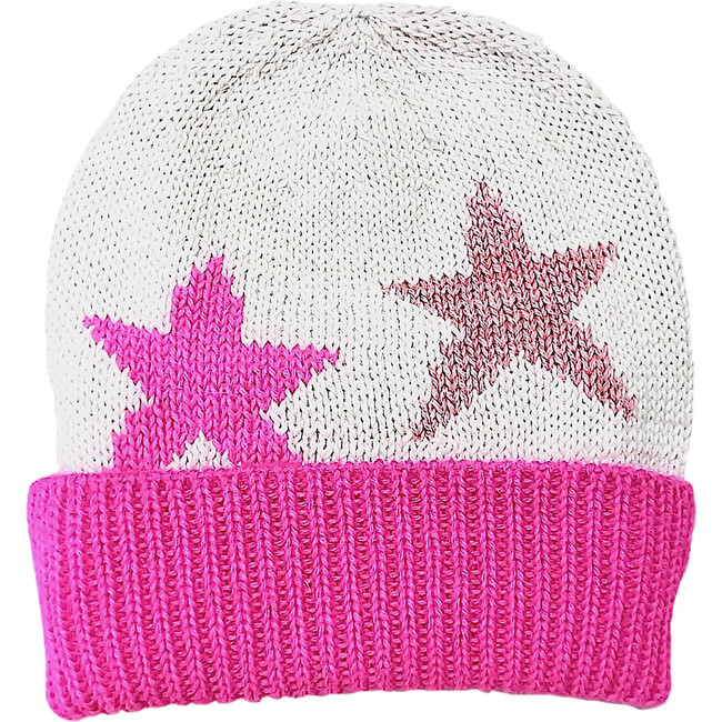 Classic Knit Star Hat, Pink