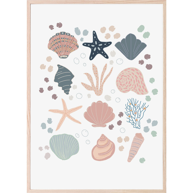 Seashells & Coral Art Print